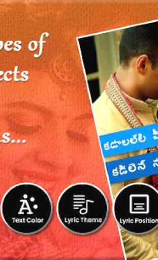 Telugu Lyrical Video Status Maker with Music 3