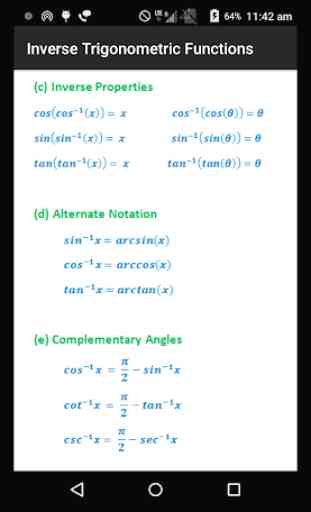 Trigonometry QuickReferencePro 4