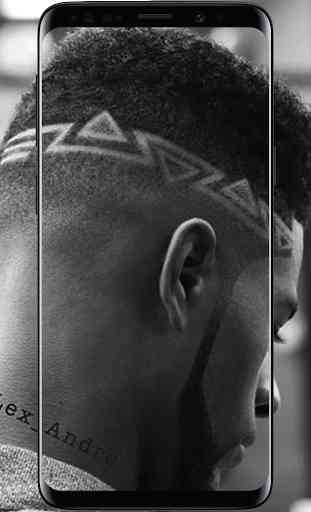 Black Men Line Hairstyle 1