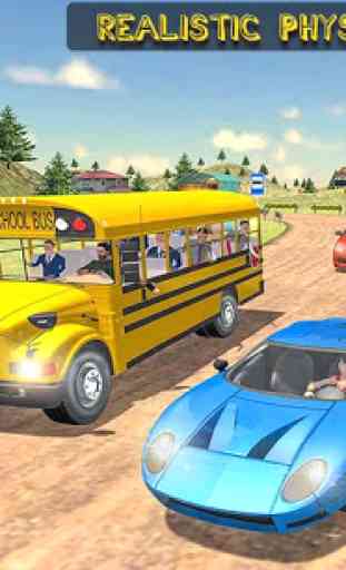 Bus scolaire hors route: Uphill Driving Simulator 3