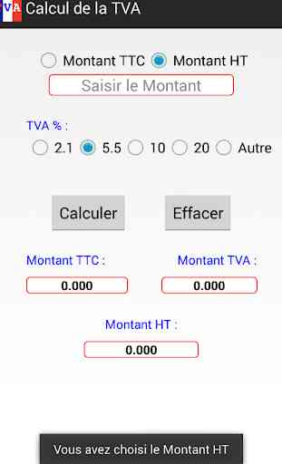 Calculatrice TVA 1
