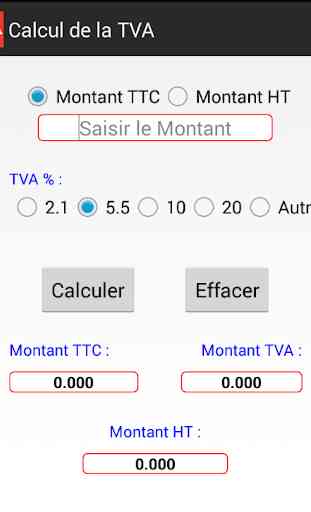 Calculatrice TVA 4