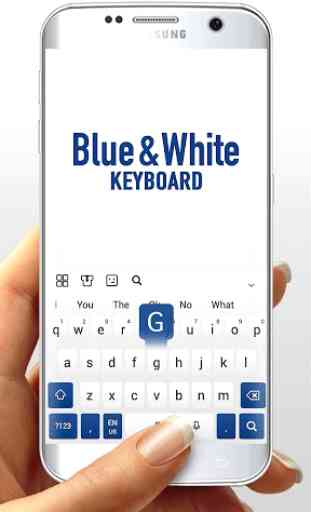 Clavier Blanc Bleu 1