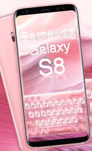 Clavier pour Galaxy S8 Pink 1