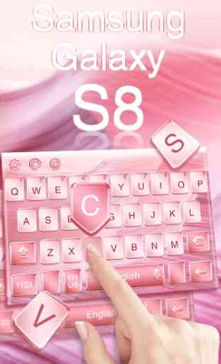 Clavier pour Galaxy S8 Pink 2
