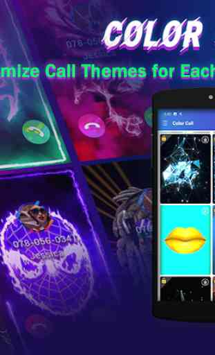 Color Call: Cool Call Screen Themes & LED Flasher 2