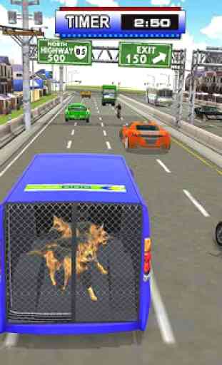 conducteur camion transport police simulation 3D 4