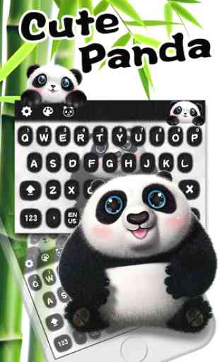 Cute panda keyboard 2