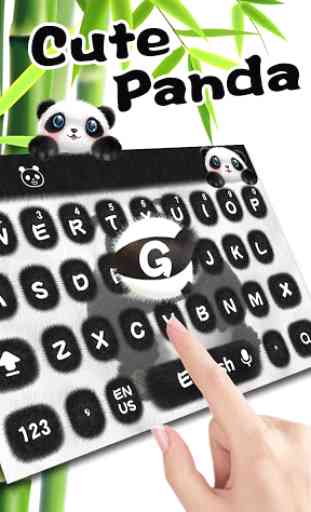 Cute panda keyboard 3