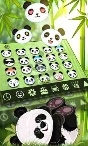Cute Panda Keyboard Theme 3