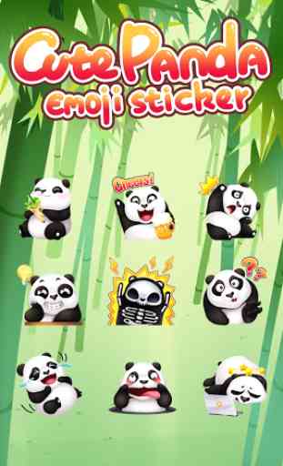 Cute Panda Sticker 2