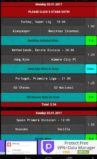 Daily Betting Tips - 2 Odds 1