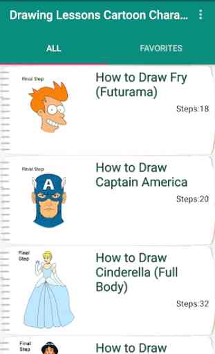 Drawing Lessons Cartoon Characters 1
