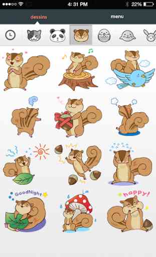 Emoji Stickers d’Animaux 1