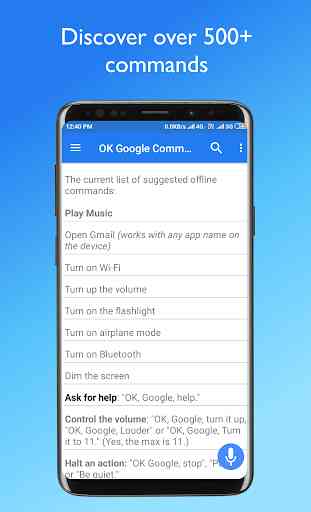Guide des commandes pour Ok Google 3