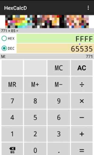 HexCalc D : hex dec calculator 1