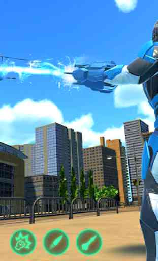Ice Hero Flying Robot Games: Hero Transform Robot 3