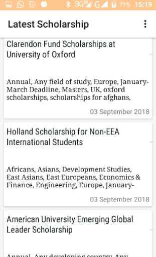 International Scholarships 1