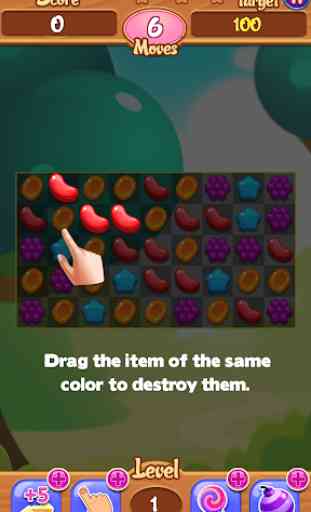 Jelly Candy Sweet - Candy Blast Game 2