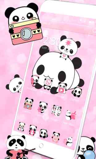 Mignon Panda theme Cute Panda 2
