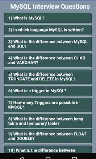 MySQL interview questions 1