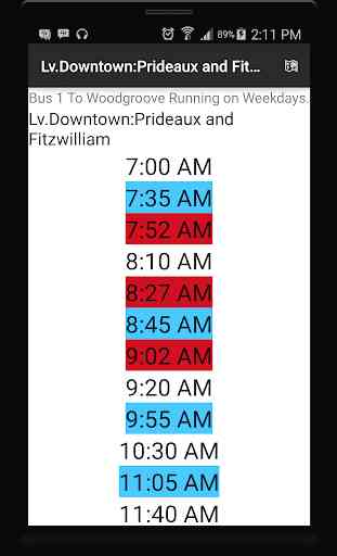 Nanaimo Bus Schedule 2