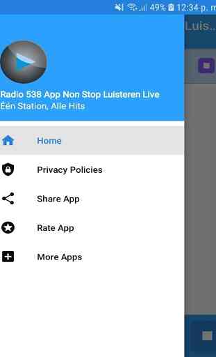 Radio 538 App Non Stop Luisteren Live FM NL Gratis 2