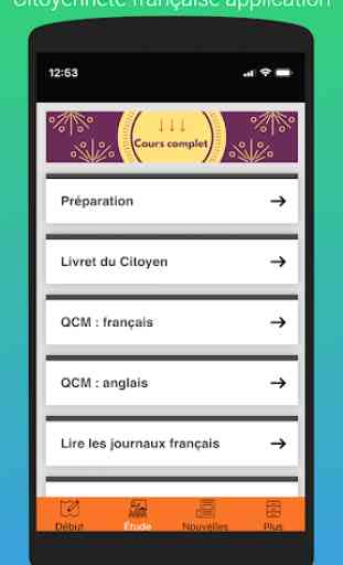 Test de la citoyenneté française application 2