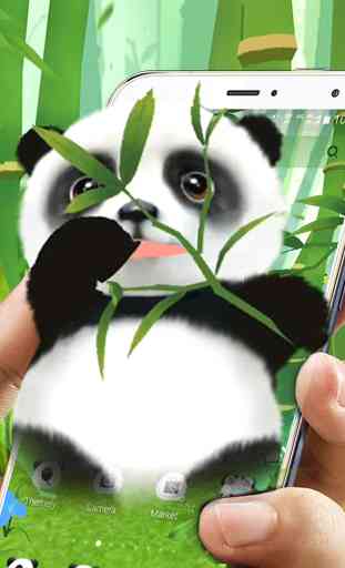 Thème 3D Panda mignon 2