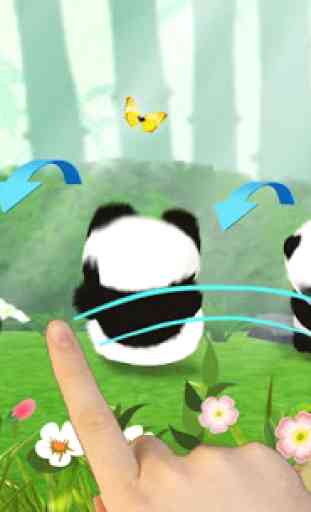 Thème 3D Panda mignon 3