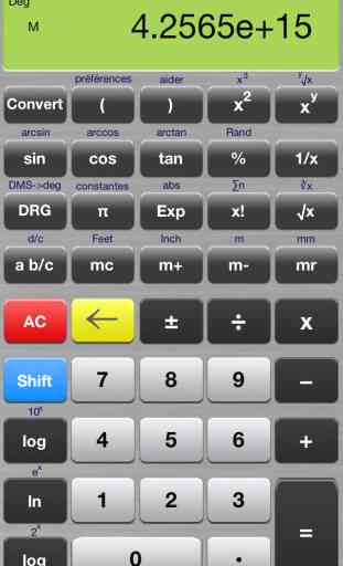 Calculatrice scientifique élite - fraction calculatrice avancée conçue pour les mathématiques et les étudiants en sciences - calculatrice comprend conversion d'unité, les constantes, les fractions, la trigonométrie, et les fonctions d'algèbre 4
