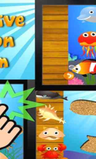 QCat - enfant océan animation interactive du monde jeu de puzzle (gratuit) 2