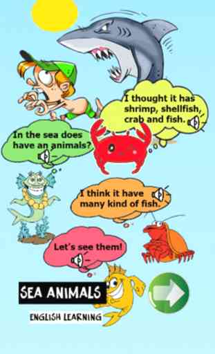 Les animaux de la mer en langue anglaise 2