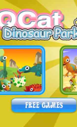 QCat - le jeu du parc des dinosaures de bébé (gratuit) 1