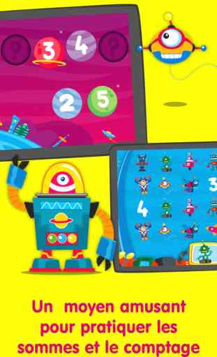 Robots & Nombres - Jeux Éducatif de Apprendre Math 2