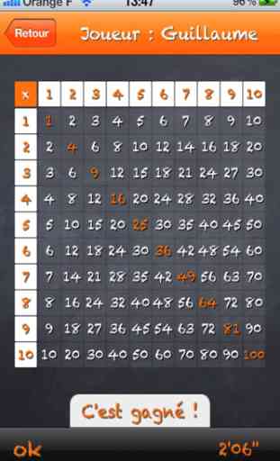 Table de Multiplication Inversée 1