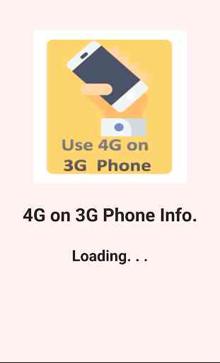 4G on 3G Phone Info. 1