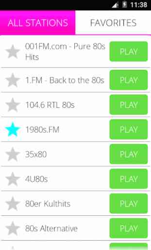 80s music radio Pro 1