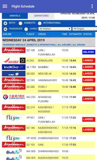 Airport Flight Schedule 2