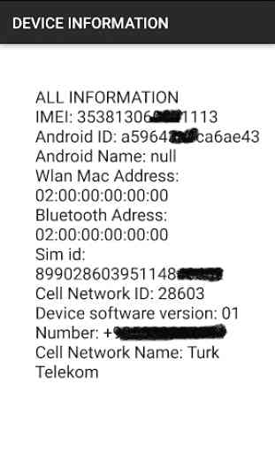 Android Device ID Sim information 2