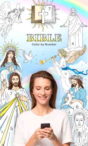 Bible Color by Number: Bible Coloring Book 1