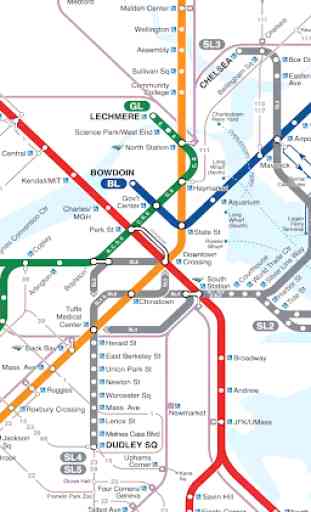 Boston Subway Map (Offline) 2