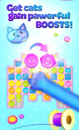 Button Cat: match 3 cute cat puzzle games 3