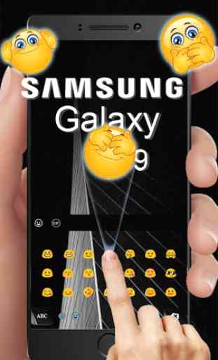 Clavier noir pour Galaxy S9 2