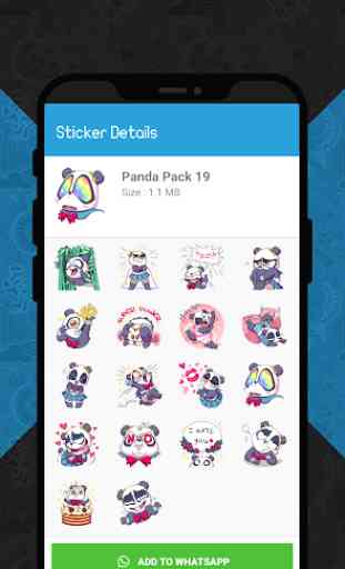 Cute Panda Stickers for WhatsApp (WAStickerApps) 2