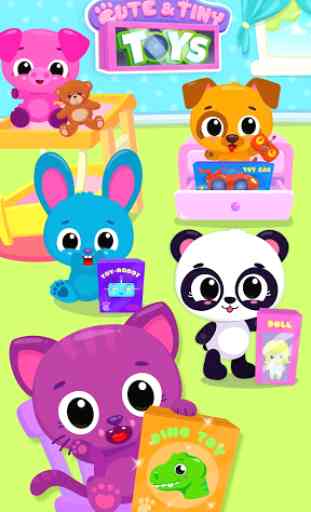 Cute & Tiny Toys - Doll, Dino, Car, Bear & Robot 2