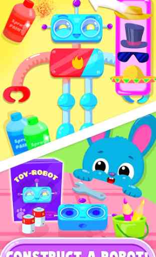 Cute & Tiny Toys - Doll, Dino, Car, Bear & Robot 4