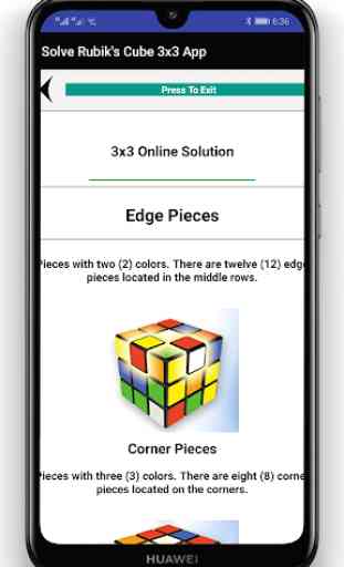 How to Solve Rubik's cube 3x3 App 2