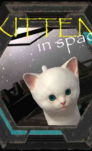 Kitten in space - Cute cat lost in universe 1