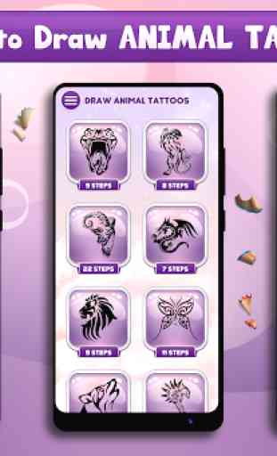 Learn to Draw Animal Tattoos 4